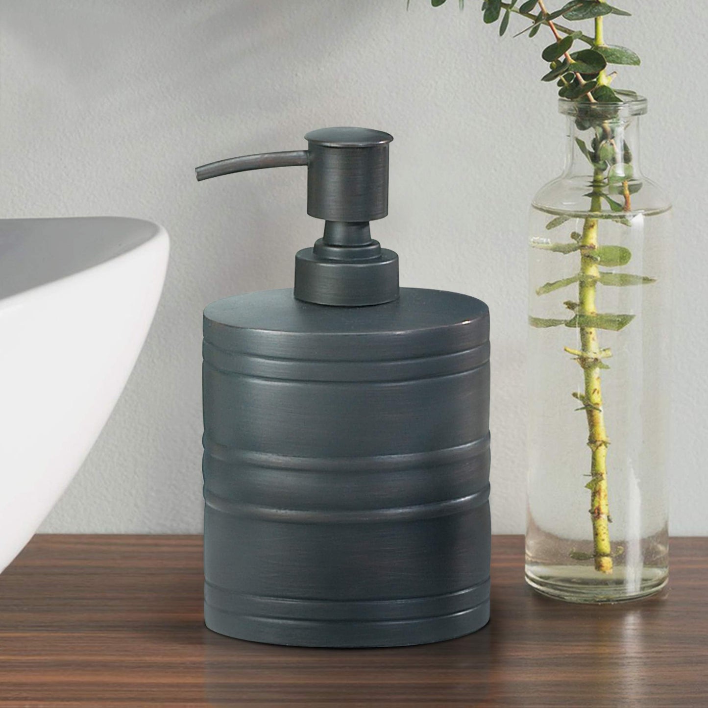 nu steel Lotion Bogart Metal Tall Pump, Liquid Soap Dispenser Holds 8 Oz. for Bathroom, Kitchen Sink, Vanity, Oil Rubbed Bronze (BG6H) Beauty and Personal Care nu steel