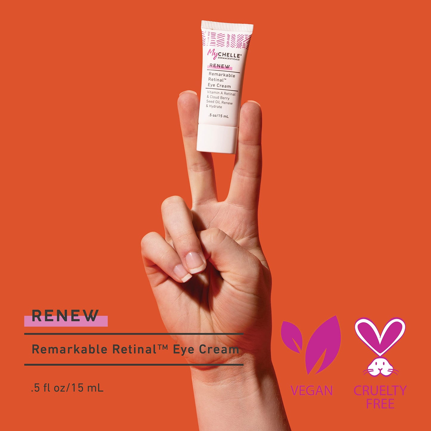 MyChelle Dermaceuticals Remarkable Retinal Eye Cream (0.5 Fl Oz) - Anti Aging Serum with Potent Vitamin A and Plant Stem Cells to Reduce Appearance Beauty & Personal Care MyChelle Dermaceuticals