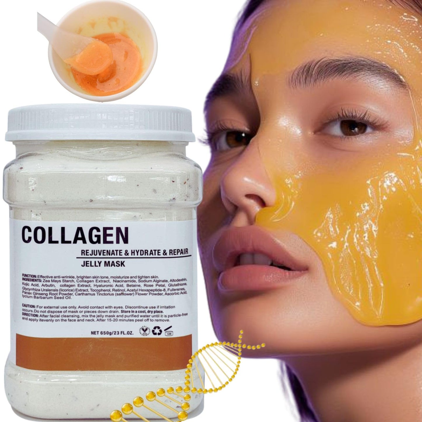 DR MEINAIER Jelly Masks for Facials Professional - Collagen Face Mask Jelly Powder - Jelly Face Mask Peel Off - Professional Face Mask Powder Beauty & Personal Care DR MEINAIER