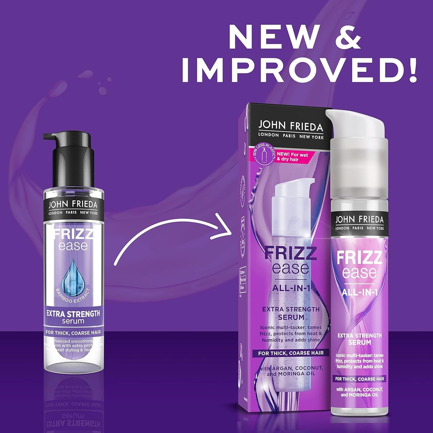 John Frieda Frizz-Ease Extra Strength 6 Effect Serum, 1.69 Ounce (3 Pack) Beauty & Personal Care John Frieda