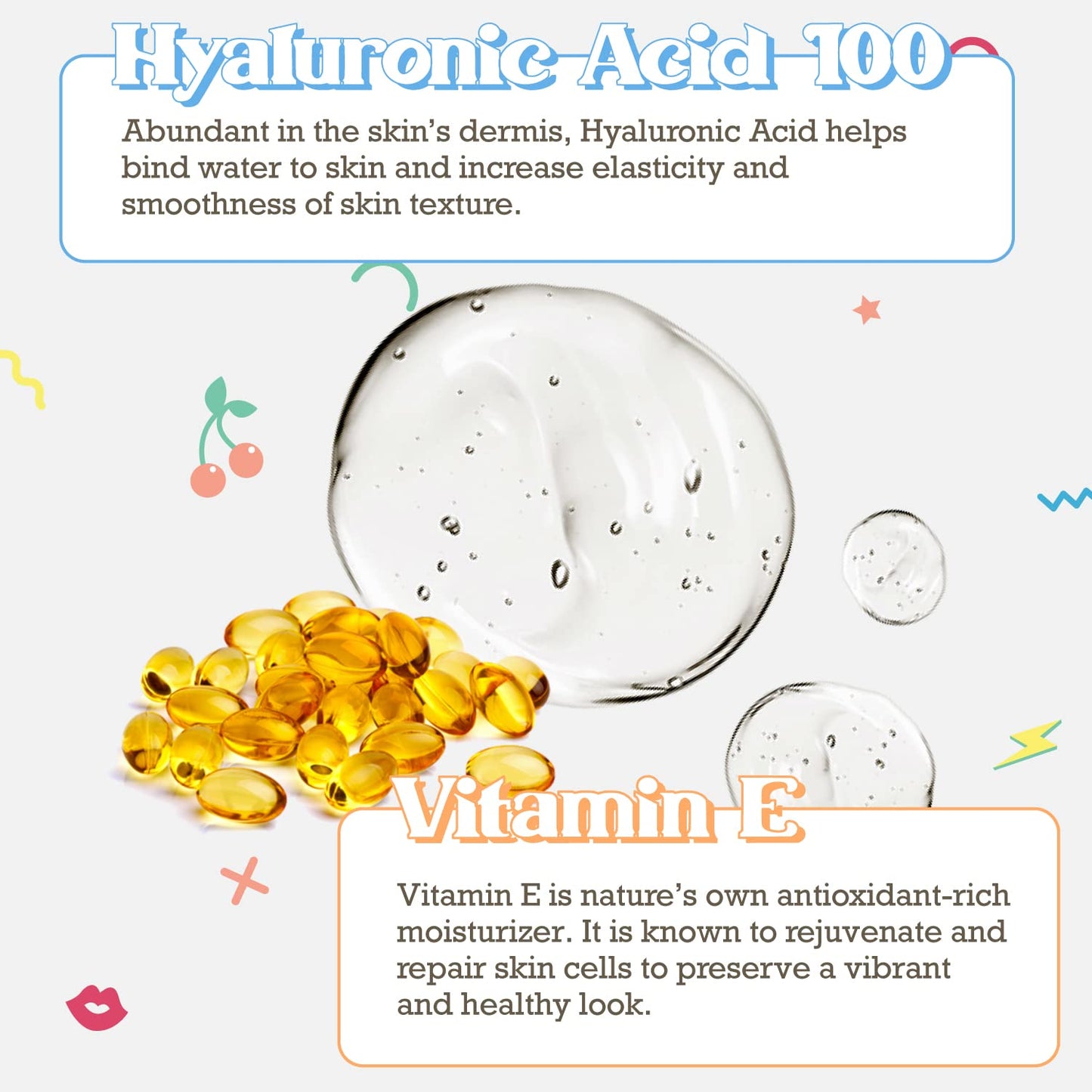 Purifect CEO of H20 Hyaluronic Acid Facial Serum - Ultra Hydrating & Moisturizing Serum for Face, Balances Skin Texture, Vitamin E for Antioxidant Beauty & Personal Care Purifect by Symphony Beauty