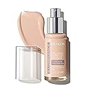 Revlon Illuminance Skin-Caring Liquid Foundation, Hyaluronic Acid, Hydrating and Nourishing Formula with Medium Coverage, 113 Ivory Beige, 1 fl oz Beauty & Personal Care REVLON