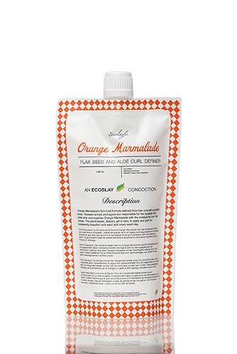 Ecoslay Orange Marmalade Curl Definer Gel - Long-lasting Hold for Wavy, Curly, Coily, and Kinky Hair - Curl Styling Gel for Women Beauty & Personal Care Ecoslay