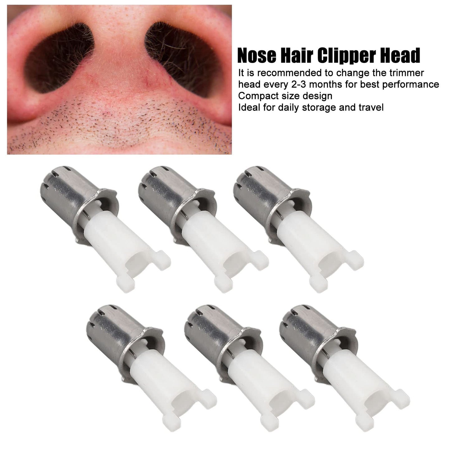Nose Hair Trimmer Blades Nose Hair Trimmer Head, 10Pcs Nose Hair Trimmers Heads Accurate Shaving Hair Trimming Accessories Universal Replacement Beauty and Personal Care ZJchao