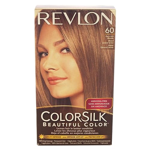 Revlon Colorsilk Hair Color 60 Dark Ash Blonde, Pack of 3 Beauty & Personal Care REVLON