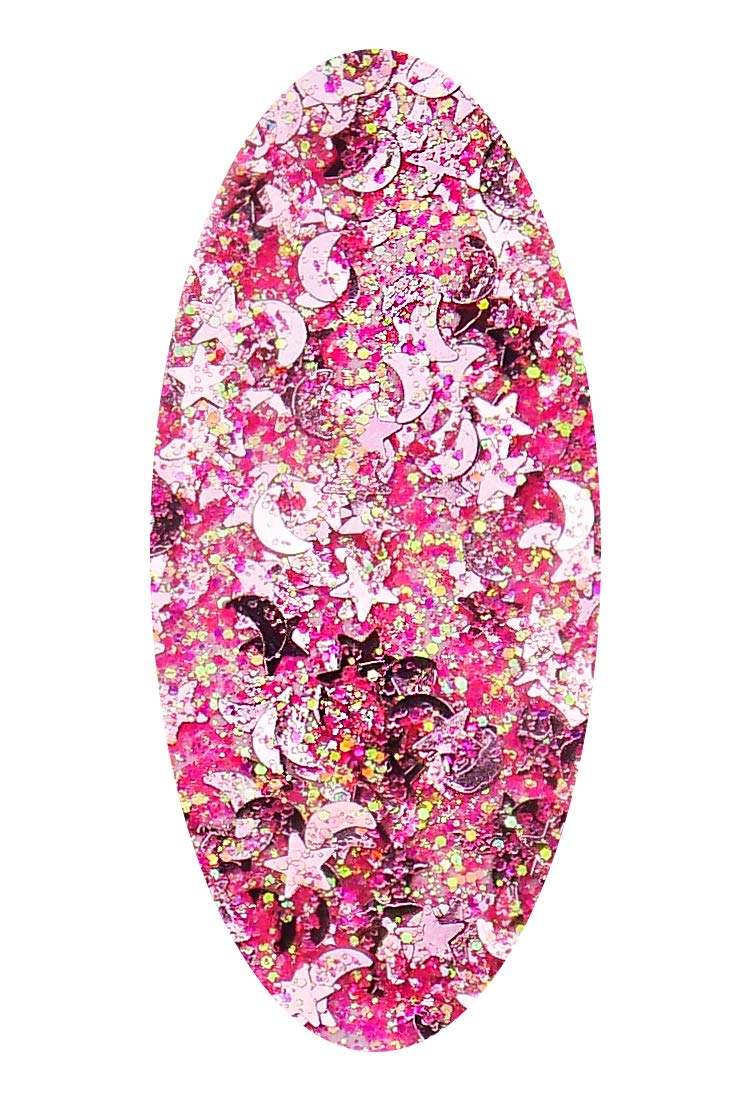 Hair and Body Glitter Bag Pouch Holographic Cosmetic Grade Glamour 90ml, Pink Beauty & Personal Care CAI BEAUTY NYC