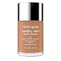 Neutrogena Healthy Skin Liquid Foundation Makeup Broad Spectrum SPF 20 Sunscreen, Medium Coverage, Vit B5, Antioxidants, All Day Wear, Bronze 430N, 1 Beauty & Personal Care Neutrogena