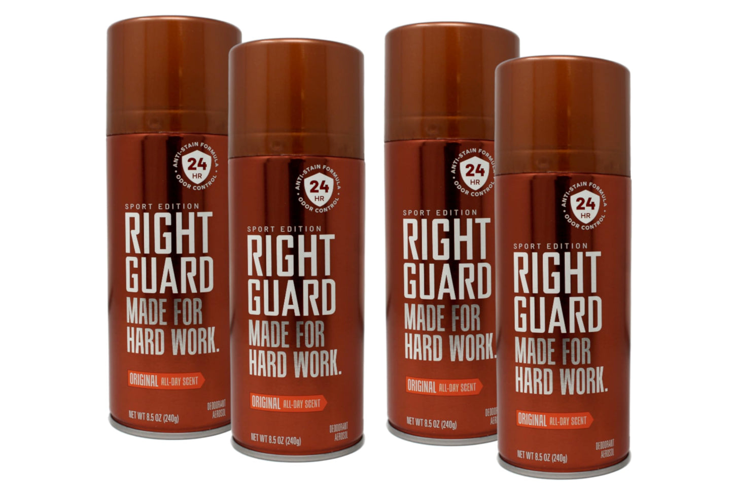 Right Guard Deodorant Spray Original - Made For Hard Work - 8.5 oz, Pack of 4 Beauty and Personal Care Right Guard