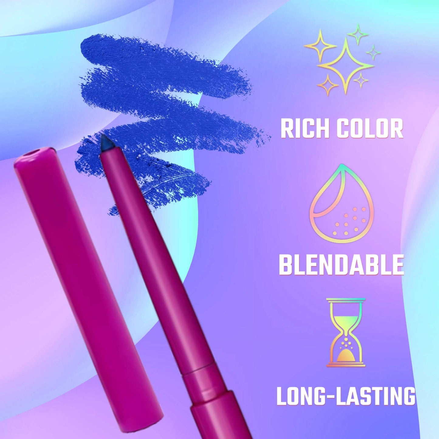 Juvia's Place Nubian Pencil Liner - Mechanical Pencil Liner, Long-lasting Makeup, Blendable, Light & Non-sticky, Compact Makeup (Royal) Beauty & Personal Care Juvia's Place