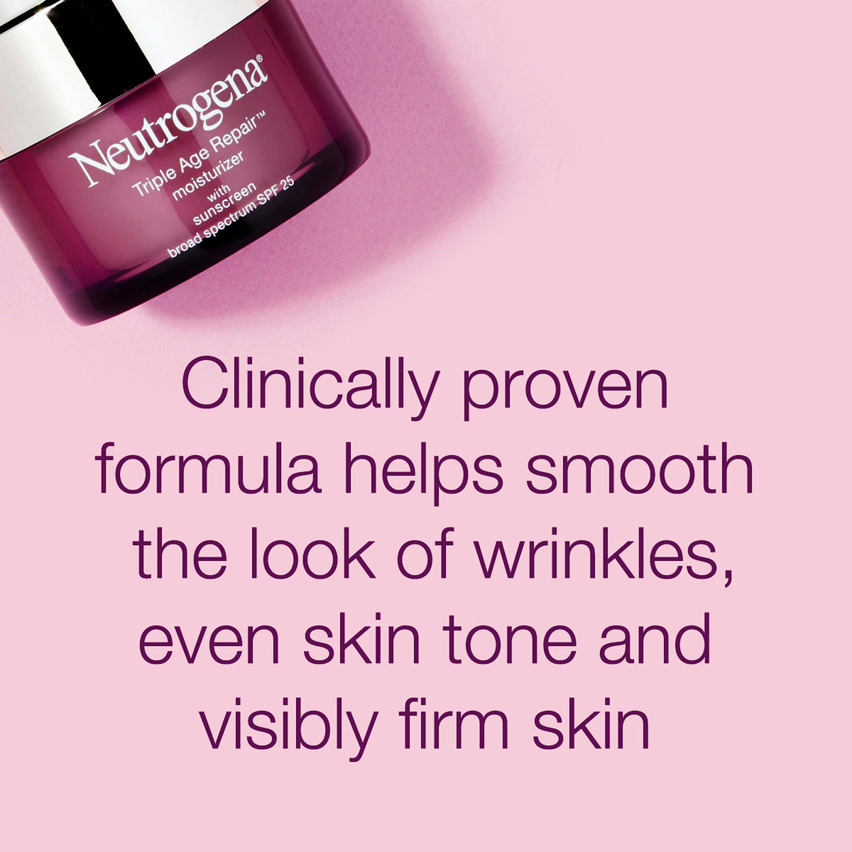 Neutrogena Triple Age Repair Face Moisturizer - with Hexinol Technology & Vitamin C, Anti-Wrinkle Face Cream with SPF 25, Visibly Reduces Wrinkles Beauty & Personal Care Neutrogena