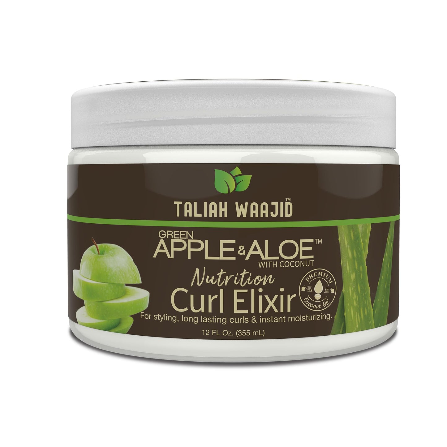Taliah Waajid Green Apple & Aloe Nutrition Curl Elixir 12oz - Curl Defining Leave-In Conditioner for Natural Hair, Moisturizes, Strengthens, Reduces Beauty & Personal Care Taliah Waajid black earth products