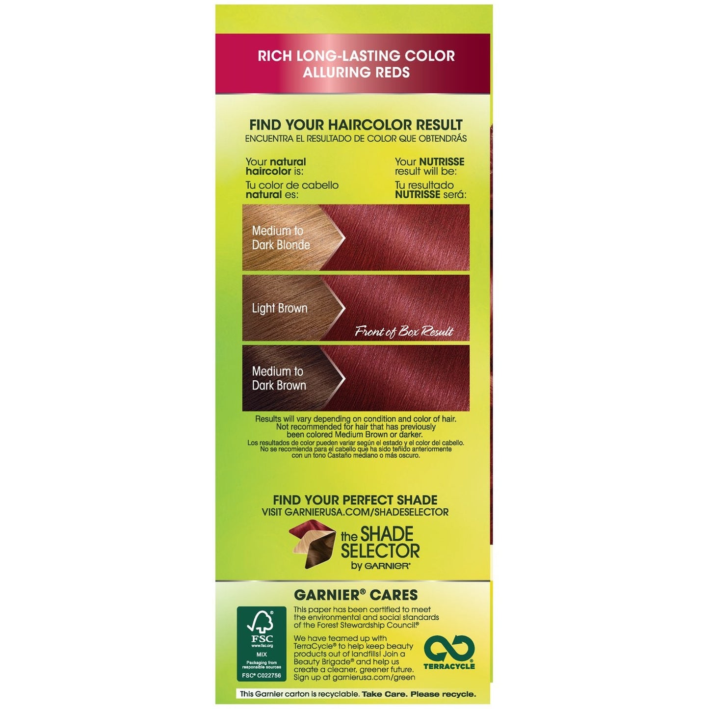 Garnier Nutrisse Nourishing Hair Color Creme, 66 True Red (Pomegranate) (Packaging May Vary) Beauty & Personal Care Garnier