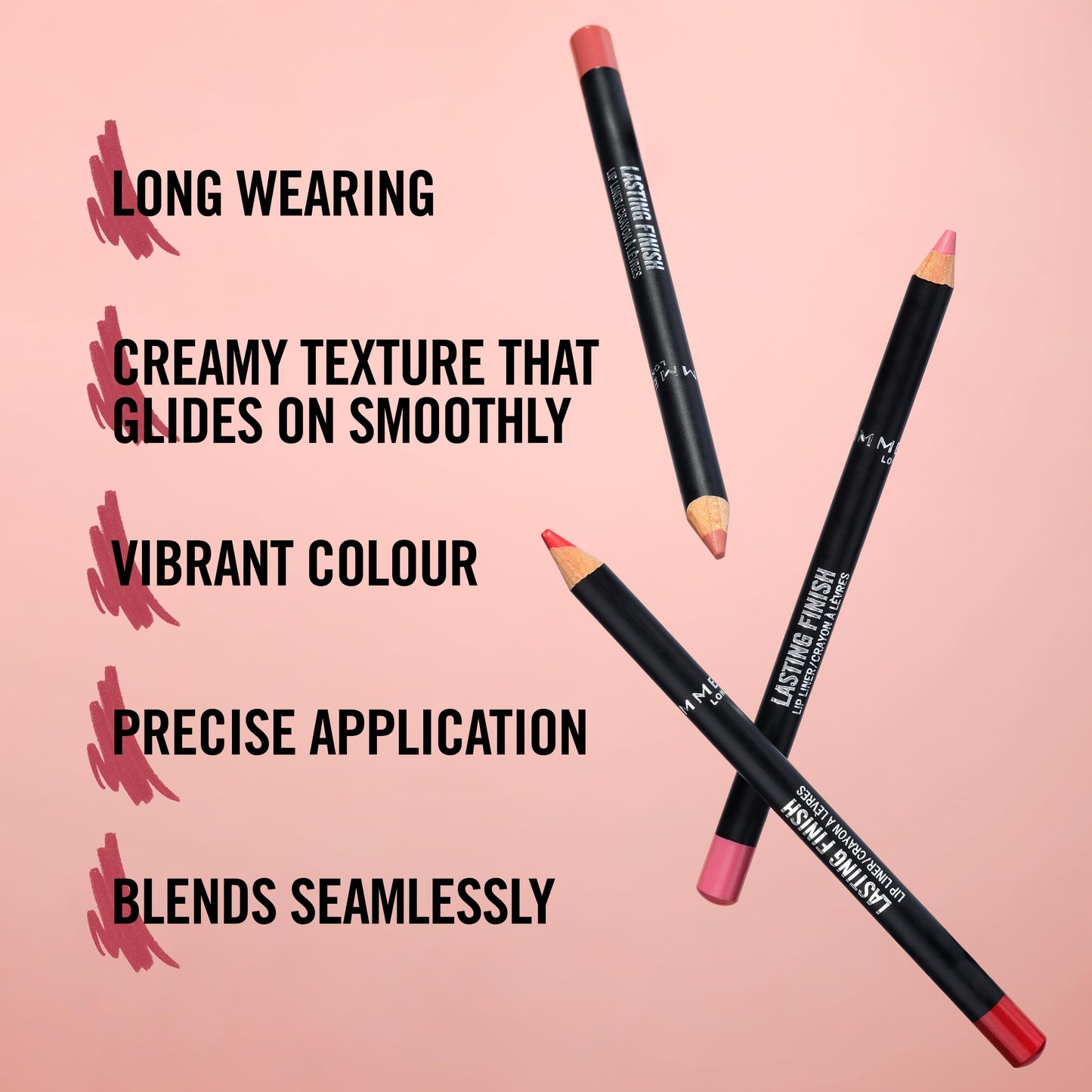 Rimmel Lasting Finish 8HR Soft Lip Liner Pencil - Vibrant, Blendable Formula to Lock Lipstick in Place for 8 Hours - 505 Red Dynamite, .04oz Beauty & Personal Care Rimmel