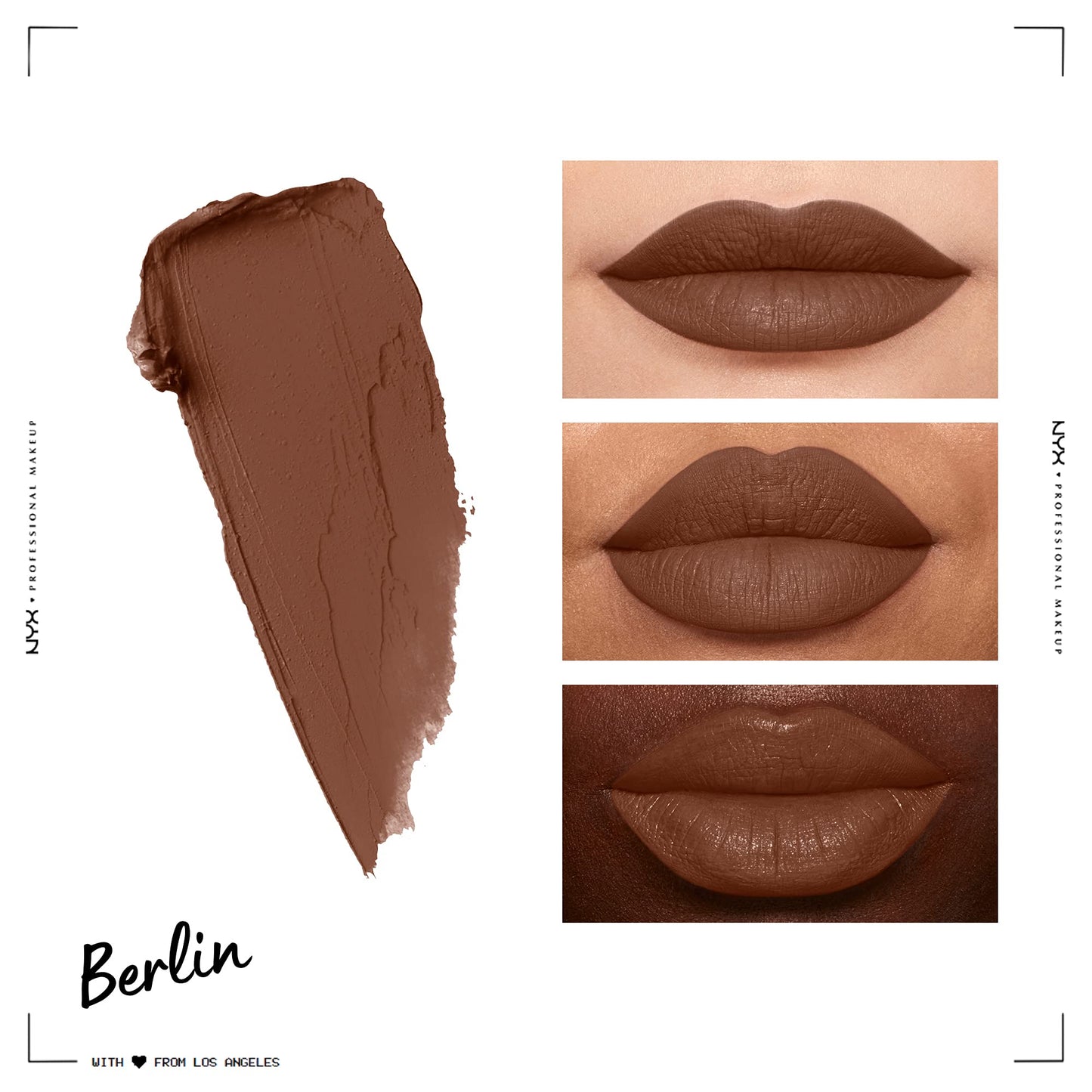 NYX PROFESSIONAL MAKEUP Soft Matte Lip Cream, Lightweight Liquid Lipstick - Berlin (Medium Warm Brown) Beauty & Personal Care NYX PROFESSIONAL MAKEUP