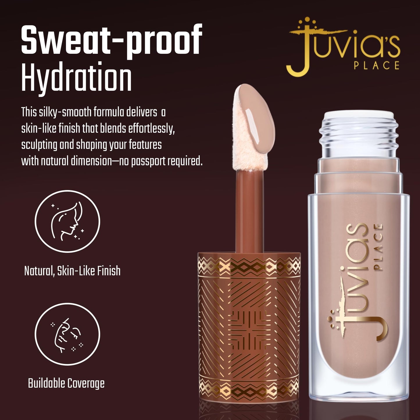 Juvia’s Place Bronzed Liquid Bronzer - Almond - Liquid Bronzer for Face with Silky Blendable Texture - Buildable Coverage for Natural Contour Beauty & Personal Care Juvia's Place