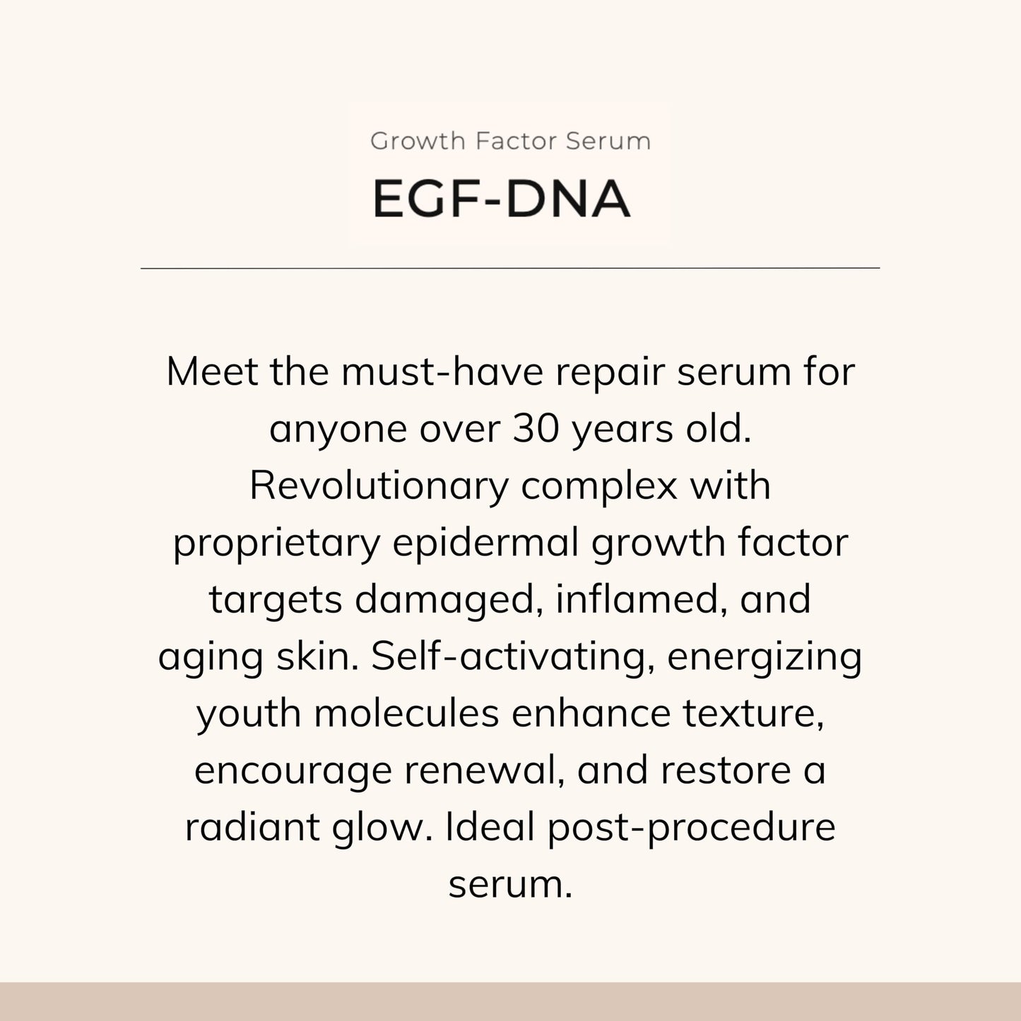 Le Mieux EGF-DNA Serum - Epidermal Growth Factor Serum for Face with Hyaluronic Acid for Post-Procedure & Aging Skin (1 oz / 30 ml) Beauty & Personal Care Le Mieux