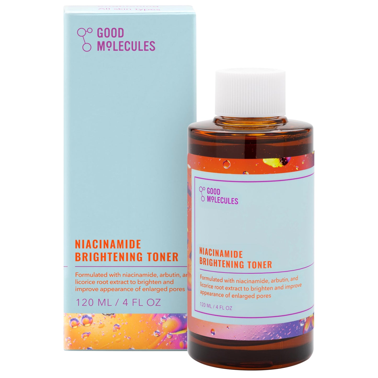 Good Molecules Niacinamide Brightening Toner - Toner for Face with Niacinamide and Arbutin for Skin Tone Balancing- Pore Minimizer, Facial Skin Care Beauty & Personal Care Good Molecules