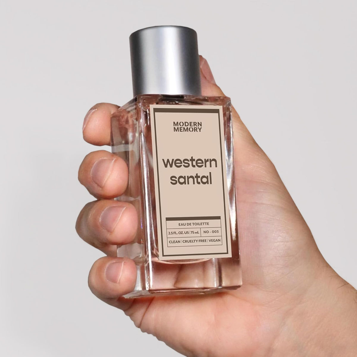 Modern Memory Western Santal Eau de Toilette for Men, 2.5 fl oz - Notes of Spicy Cardamom, Wild Musk & Rich Sandalwood Beauty & Personal Care Modern Memory