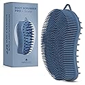 MainBasics Silicone Body Scrubber Dual-Sided Shower Loofah and Scalp Scrubber (Dark Blue, Scalp) Beauty & Personal Care MainBasics