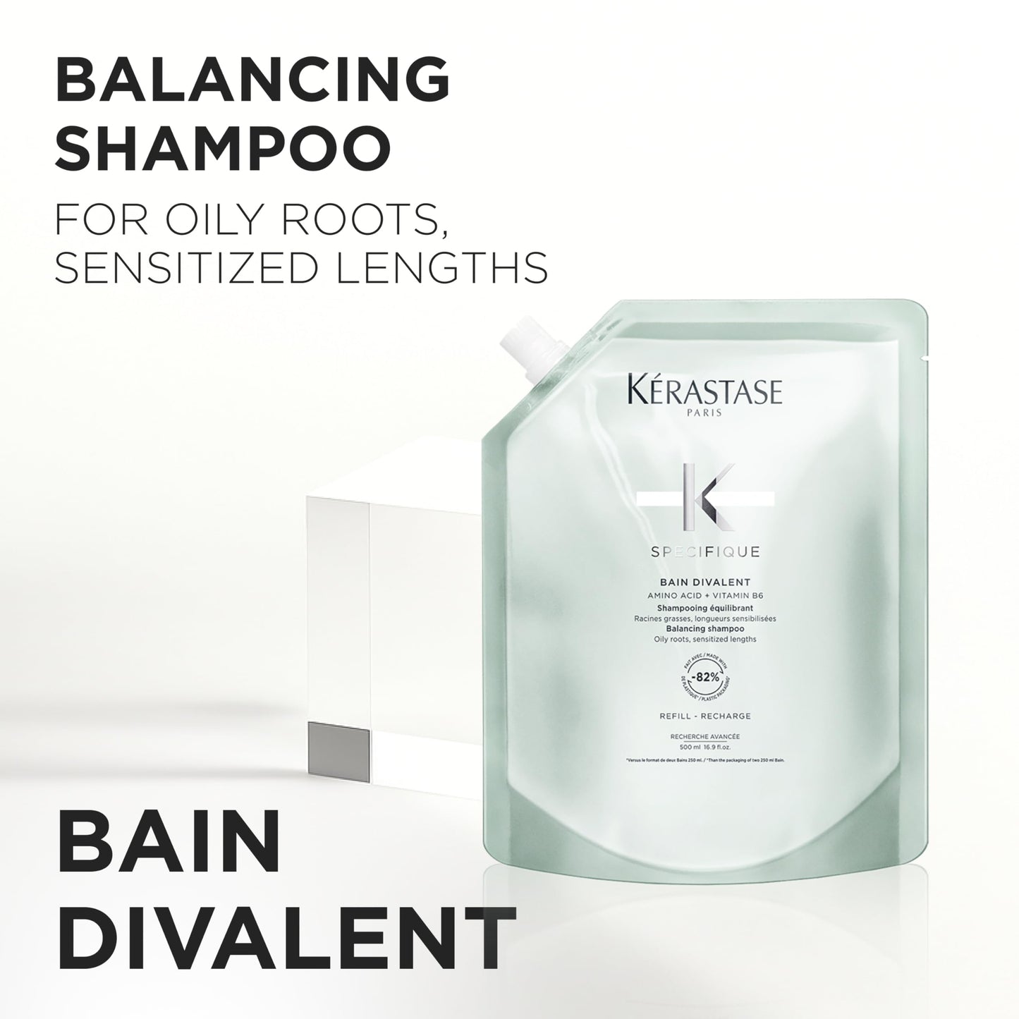 Kerastase Specifique Balancing Shampoo Refill For Oily Scalp & Hair - Cleanses Oil From Roots and Hydrates Dry Hair Ends Beauty and Personal Care KÉRASTASE