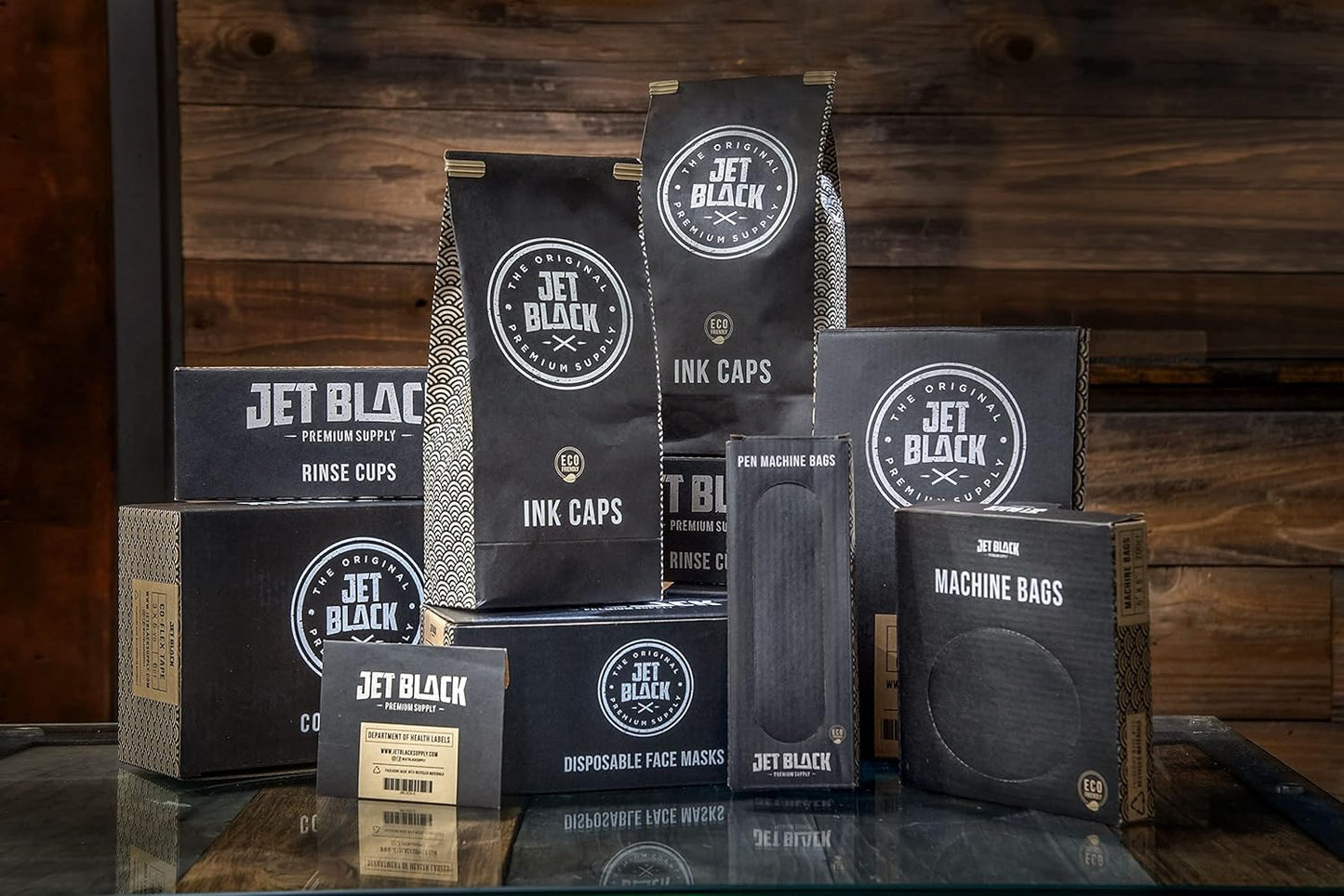 Jet Black Eco-Friendly Disposable Razors, 50 Pieces, Shaving Razors, Premium Quality Dual Blades, Compostable Wheat Straw Handle, Individual Beauty and Personal Care THE ORIGINAL JET BLACK PREMIUM SUPPLY