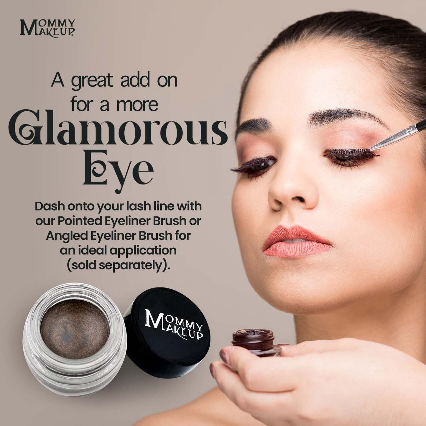Mommy Makeup Waterproof Stay Put Gel Eyeliner Pot with Micropigments - Smudge-Proof, Long Lasting, Highly Pigmented Cream Eye Liner, 0.14 oz Beauty & Personal Care Mommy Makeup