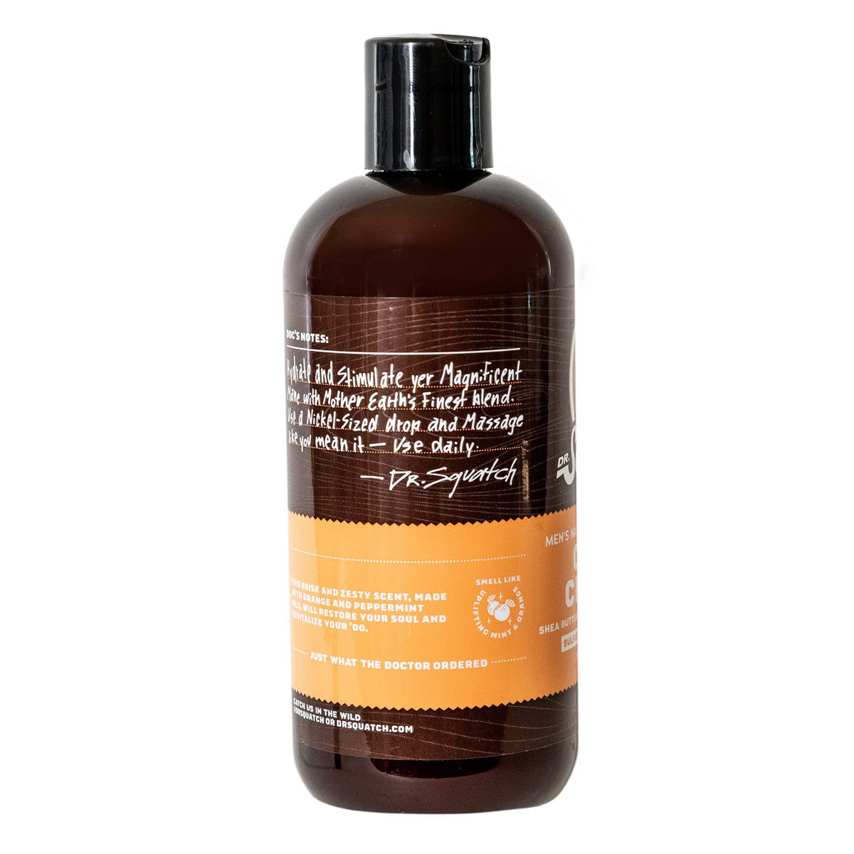 Dr. Squatch Cool Citrus Conditioner for Men - Daily Hair Conditioner - Stimulates, Hydrates, Soothes Scalp - Naturally Sourced with Organic