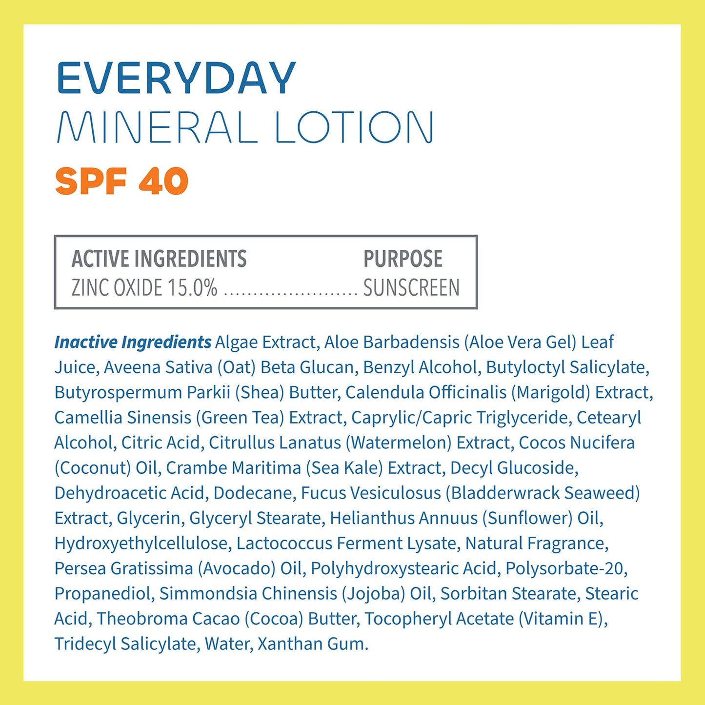 Seaweed Bath Co. Everyday Mineral SPF 40 Broad Spectrum Sunscreen Lotion, 3.4 Ounce, Sustainably Harvested Seaweed, Sea Kale, Prebiotics Beauty & Personal Care The Seaweed Bath Co.