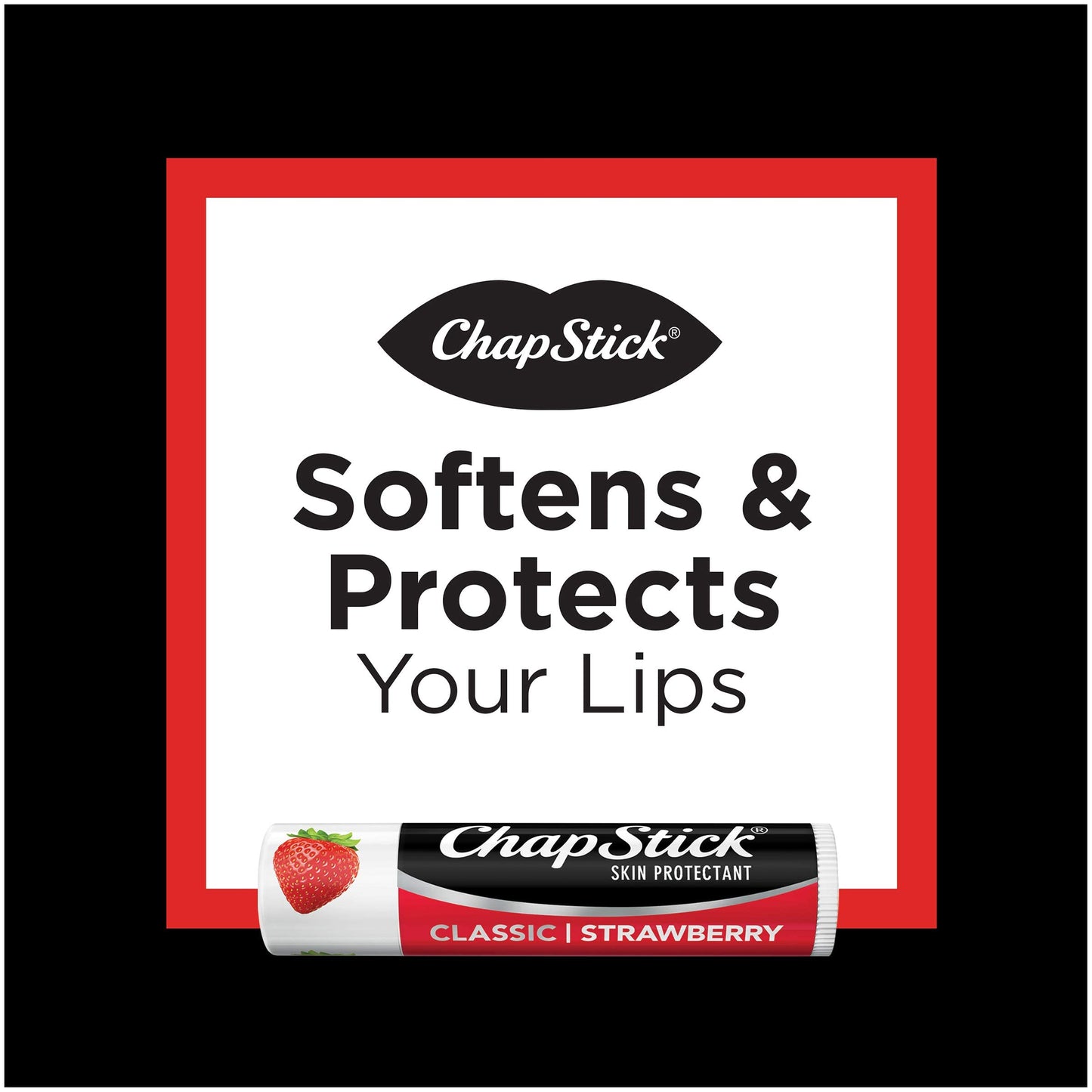 ChapStick Classic, Strawberry Flavor, 0.15 oz (Pack of 4) Beauty & Personal Care ChapStick