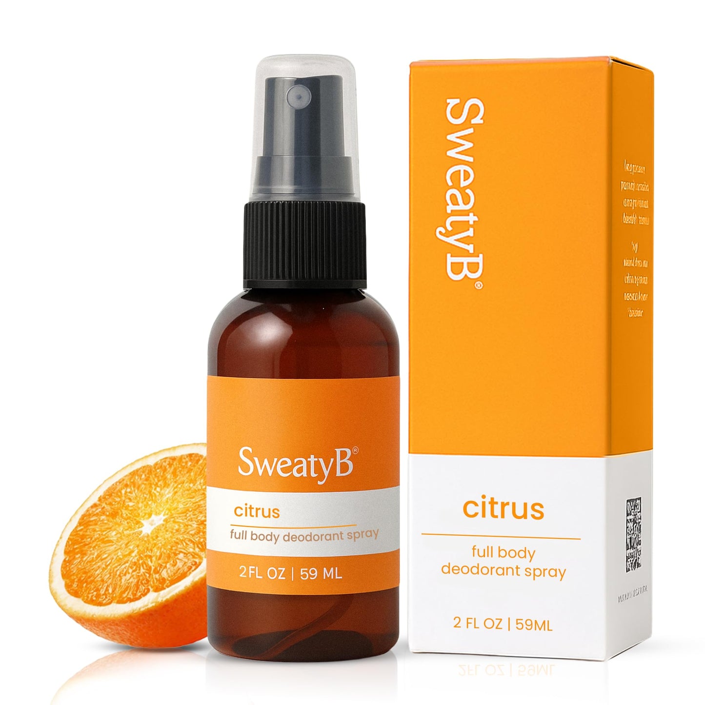 SweatyB® deodorant spray - Odor Protection with whole body deodorant for women & men - Travel Size, Skin-Safe, Vegan & Made in USA - Citrus body spray Beauty and Personal Care SweatyB