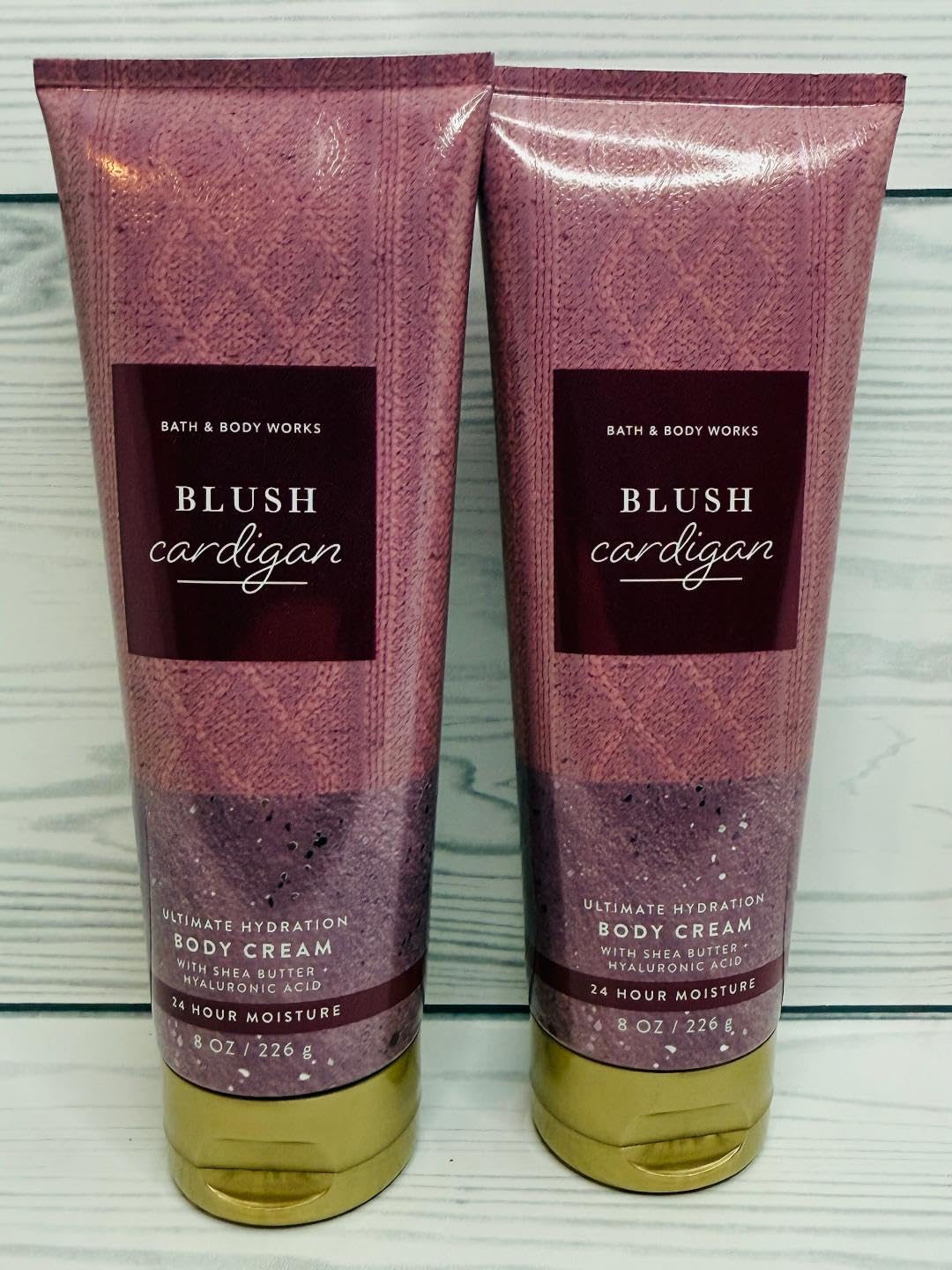 Bath & Body Works Women's Blush Cardigan Ultimate Hydration Body Cream 8 Ounces Pack of 2 Beauty & Personal Care Bath & Body Works