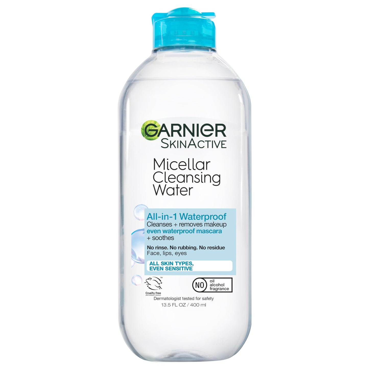 Garnier Micellar Water For Waterproof Makeup, Hydrating Facial Cleanser & Makeup Remover, Suitable for Sensitive Skin, Vegan, Cruelty Free, 13.5 Fl Oz Beauty and Personal Care Garnier Default Title