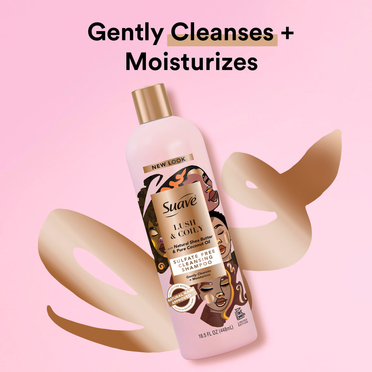 Suave Professionals Natural Shea Butter & Pure Coconut Oil Sulfate-Free Cleansing Shampoo,16.5 Fluid Ounces Beauty & Personal Care Suave