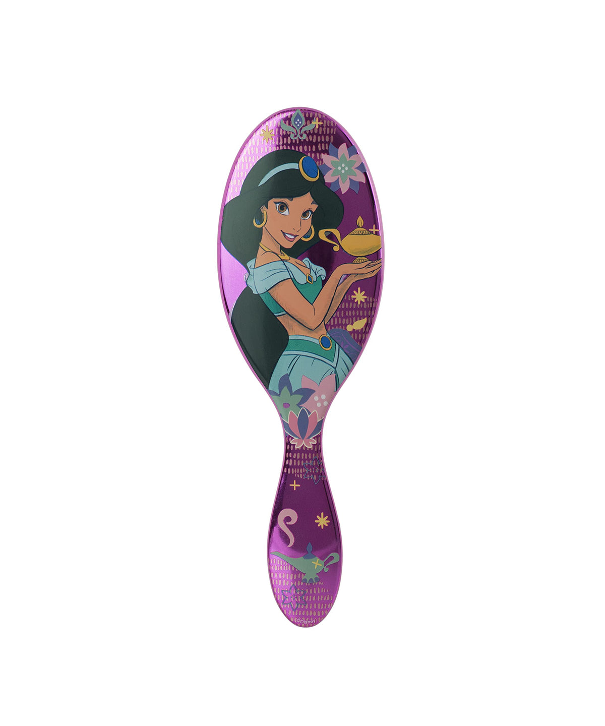 Wet Brush Disney Original Detangler Brush Princess Wholehearted - Jasmine, Dark Purple - All Hair Types - Ultra-Soft IntelliFlex Bristles Glide