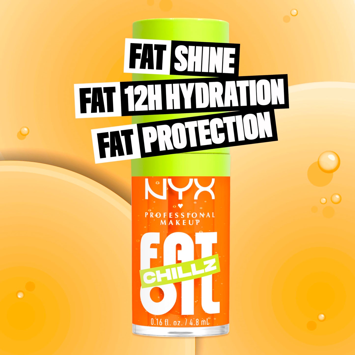 NYX PROFESSIONAL MAKEUP Fat Oil Chillz, Moisturizing, Shiny and Vegan Tinted Lip Gloss - Citrus Chiller (Sheer Orange) Beauty & Personal Care NYX PROFESSIONAL MAKEUP