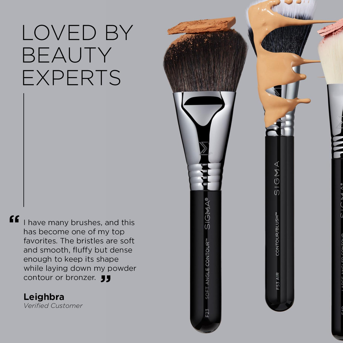 Sigma Beauty F23 Soft Angle Contour™ Brush, Angled Contour Blending Brush