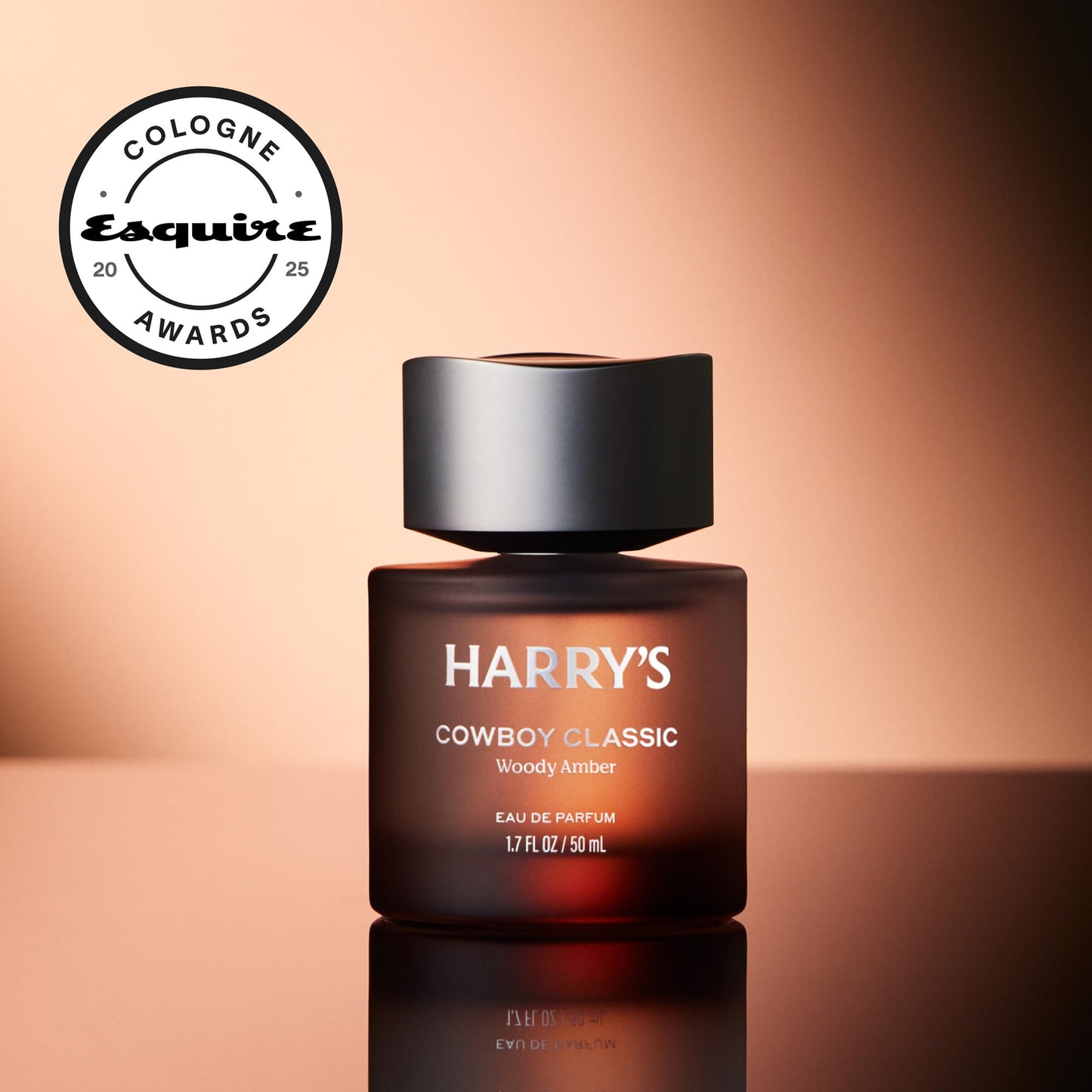 Harry's Cowboy Classic Men's Cologne - Woody Amber Scent - 1.7 fl oz - Notes of Bergamot, Cedarwood & Musk - Long-Lasting Eau de Parfum Men's Beauty & Personal Care Harry's