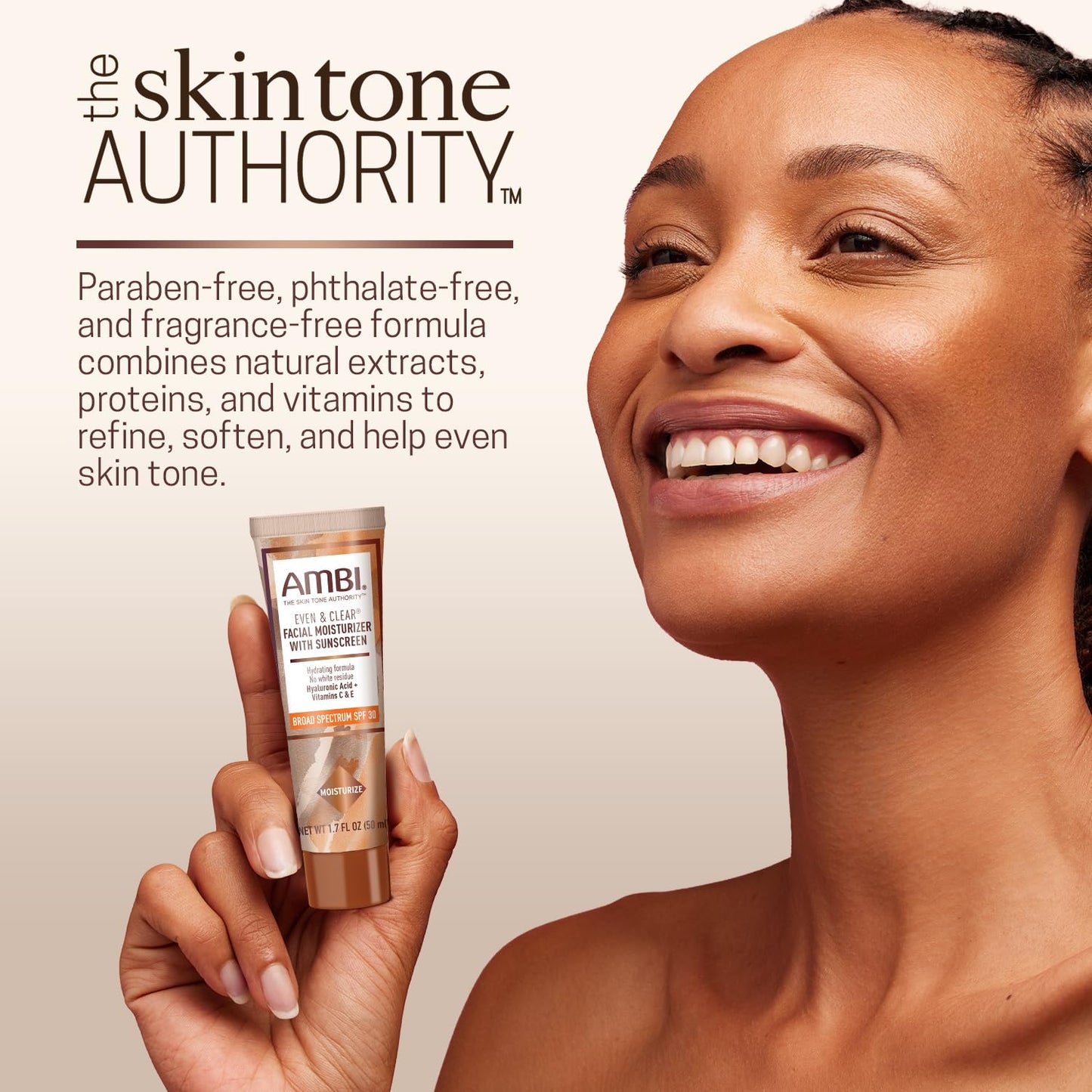 Ambi Even & Clear Facial Moisturizer with Sunscreen SPF 30, 1.7 Ounce Beauty & Personal Care Ambi