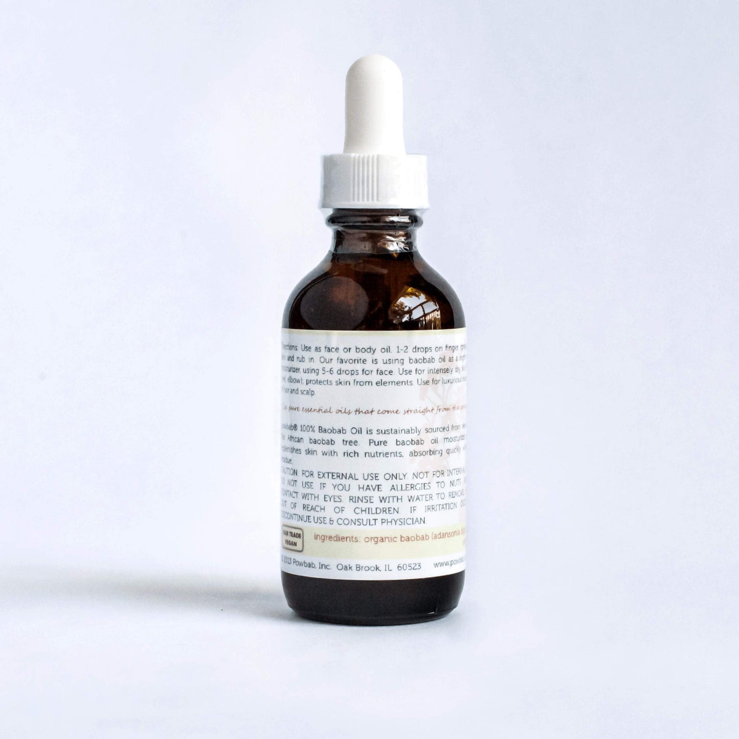 powbab 100% Baobab Oil Cold Pressed, Raw Organic Body Oil for Skin, Hair and Nail Repair. Pure Vitamin E Oil for Scars from Baobab Seeds for Skincare Beauty & Personal Care powbab