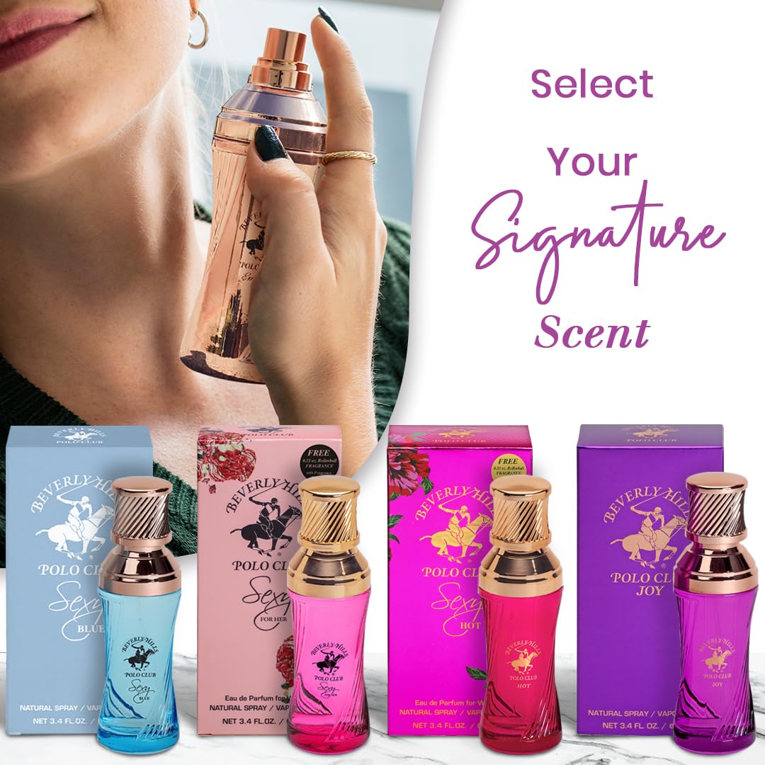 Beverly Hills Polo Club Sexy EMBRACE - Cologne for Women with Notes Rose, Mandarin Pink Pepper & Patchouli,Fresh & Floral Fragrance Scent Beauty & Personal Care Beverly Hills Polo Club