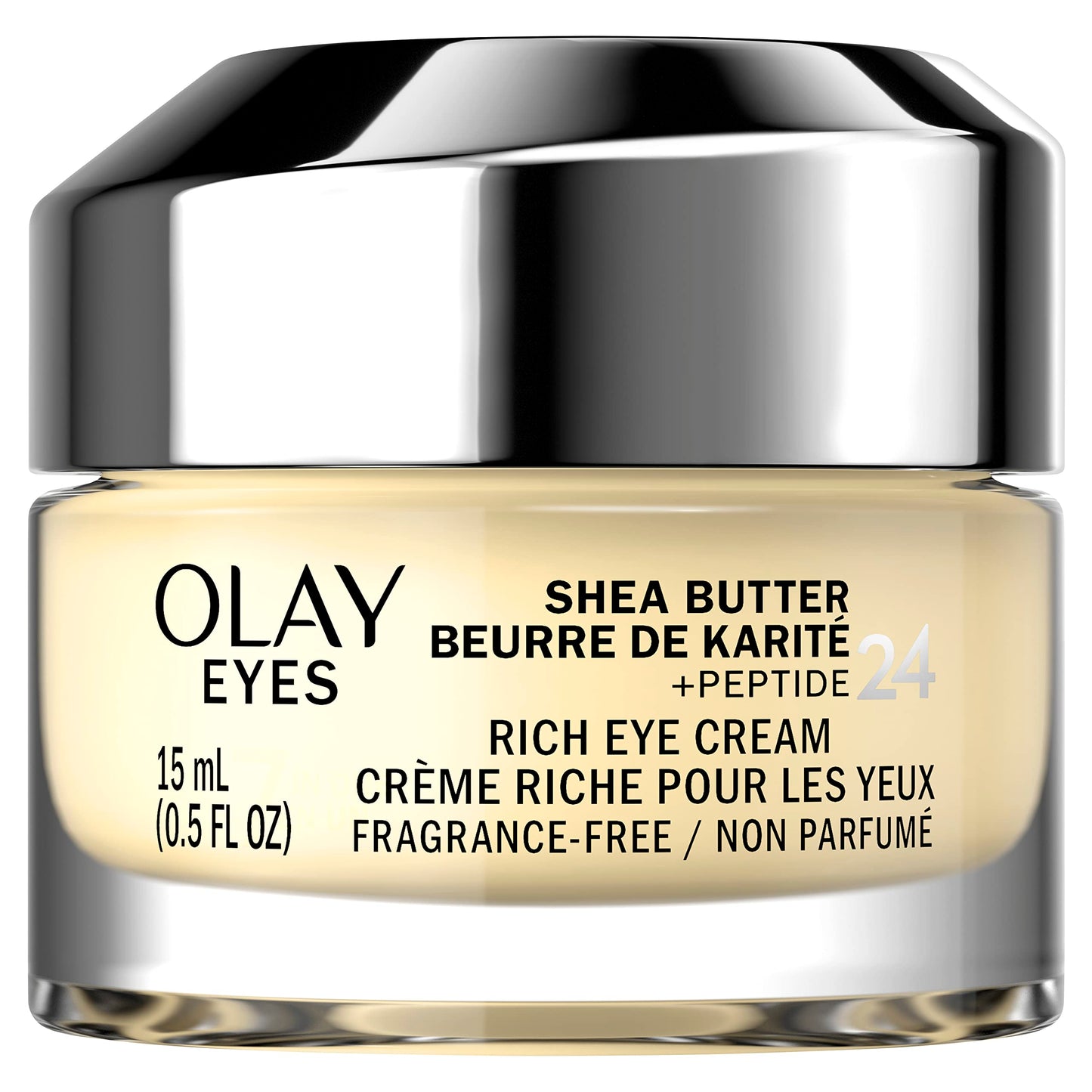 Olay Eyes Shea Butter+Peptide 24 Rich Eye Cream, Fragrance Free, 0.5 oz. Beauty & Personal Care Olay