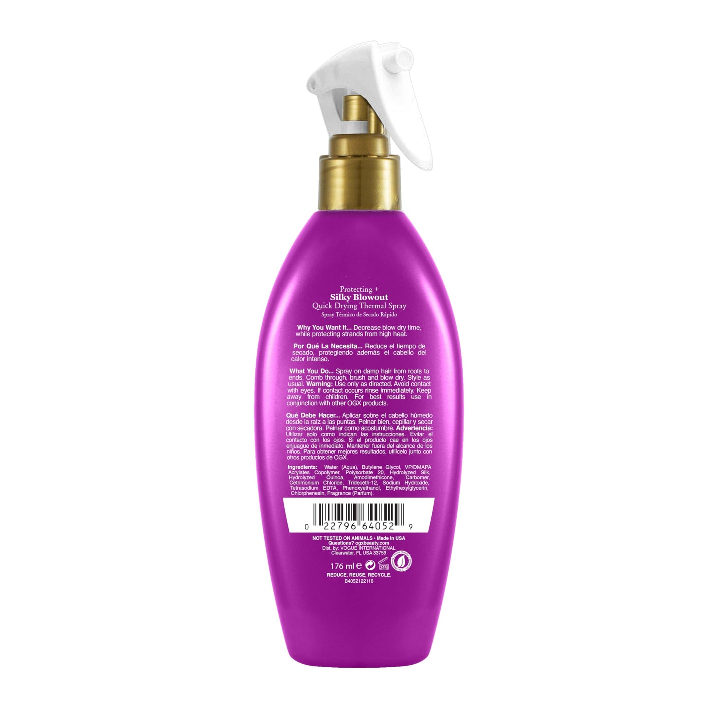 OGX Protecting + Silky Blowout Quick Drying Thermal Spray, 6 Fl Oz Beauty & Personal Care OGX