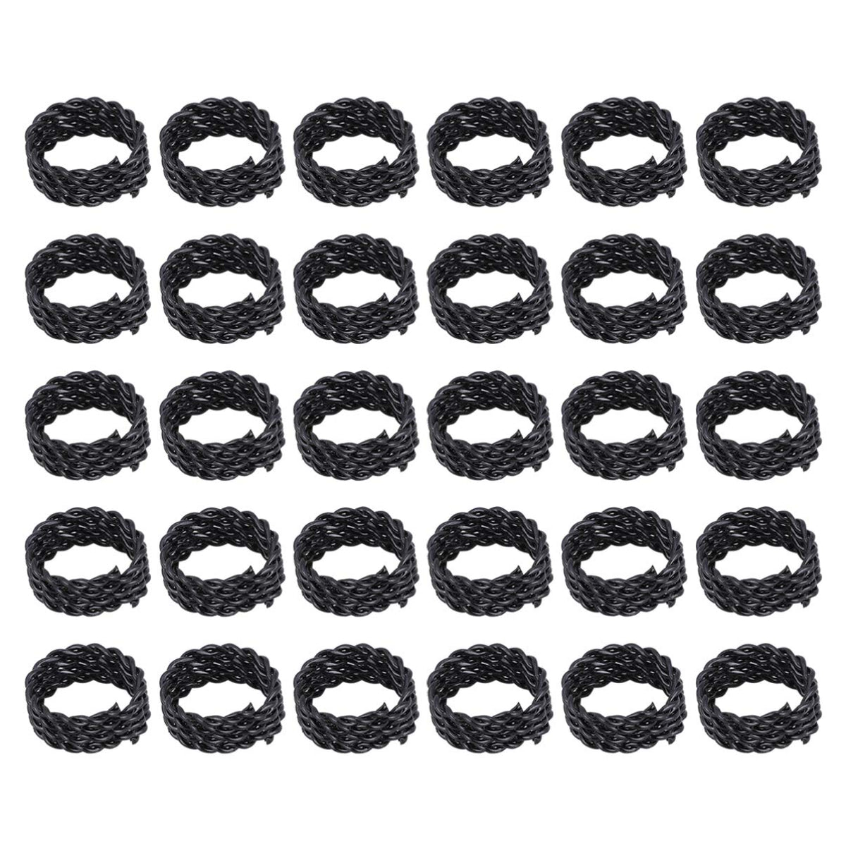 HEALLILY 30pcs Dreadlocks Beads Hair Braids Accessories Adjustable Crimp Rings for Hair Extension Secure Clip Cuffs for Braiding Easy to Put on and