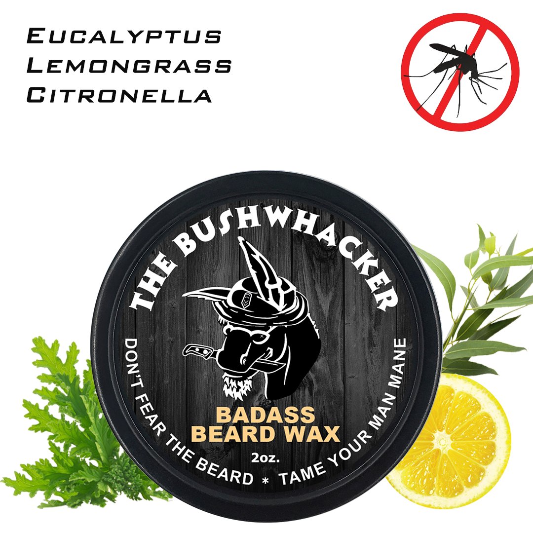 Badass Beard Care Beard Wax For Men - The Bushwhacker Scent, 2 oz - Softens Beard Hair, Leaves Your Beard Looking and Feeling More Dense Beauty and Personal Care Badass Beard Care