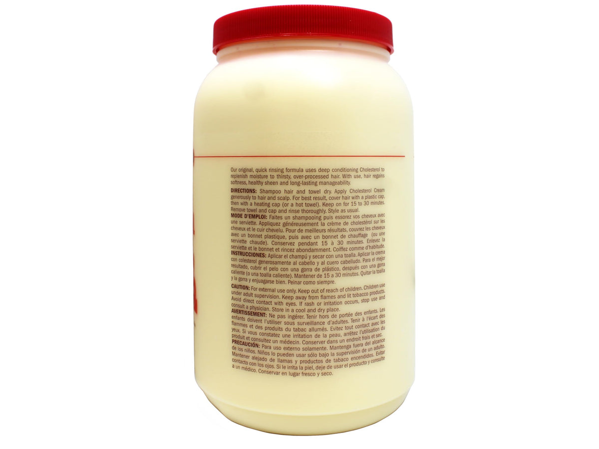 Queen Helene Cholesterol Hair Conditioning Cream, Deep Moisture Restores Shine & Manageability for Dry Over-Processed Hair, 5 lb