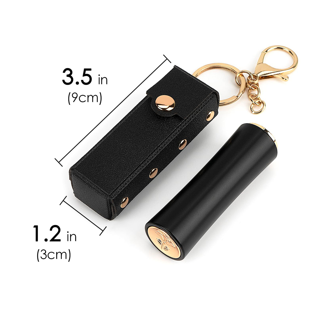 Adorila 2 Pack Lipstick Case, Soft Leather Lipstick Holder for Women, Portable Lip Balm Sleeve Pouch (Black & White) Beauty & Personal Care Adorila