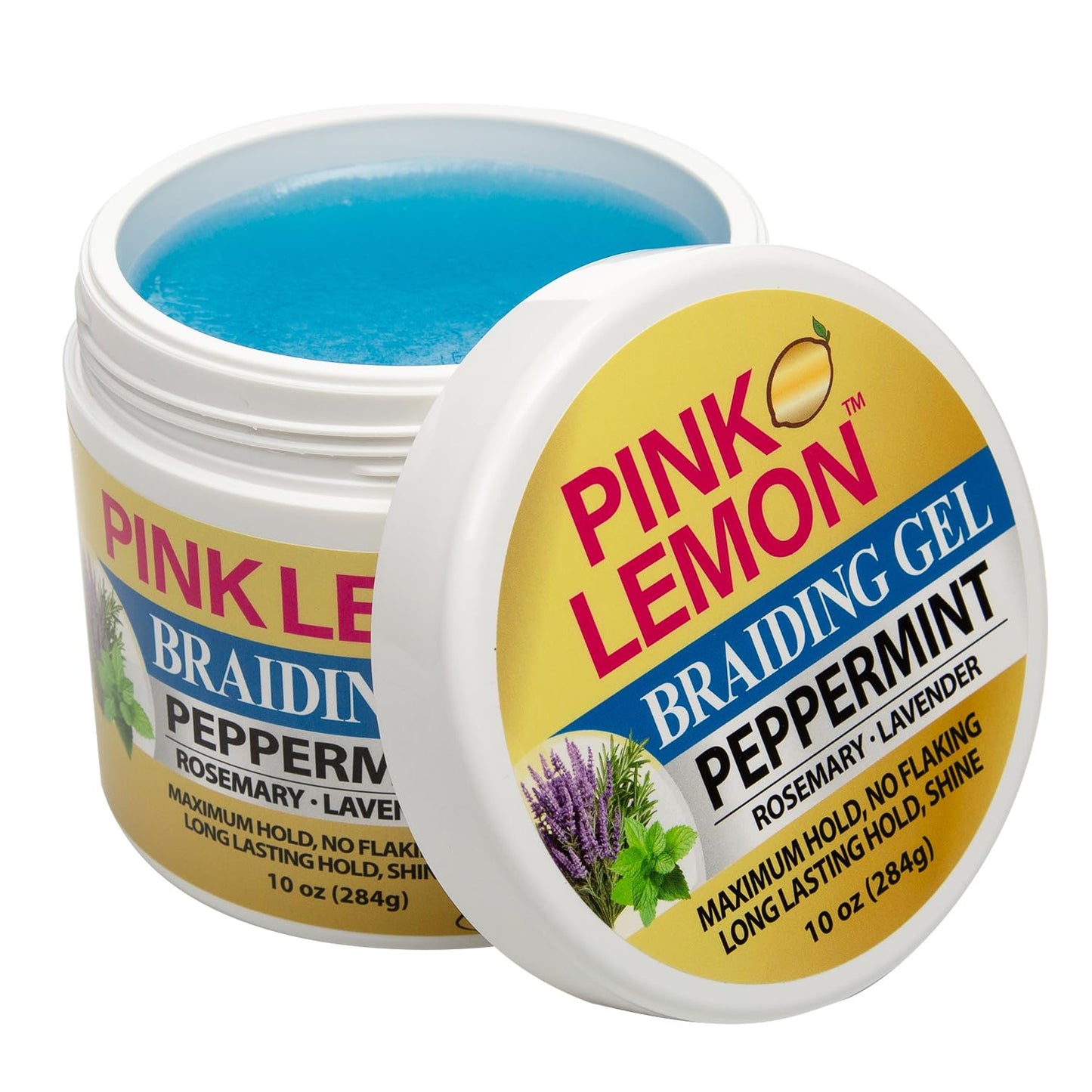 PINK LEMON Braiding Gel Peppermint - Maximum Hold, No Flaking, Long Lasting Hold, High Shine. For Micro, Inter, Dread, Faux, Loc, Twist, Braid, Edge Beauty & Personal Care PINK LEMON