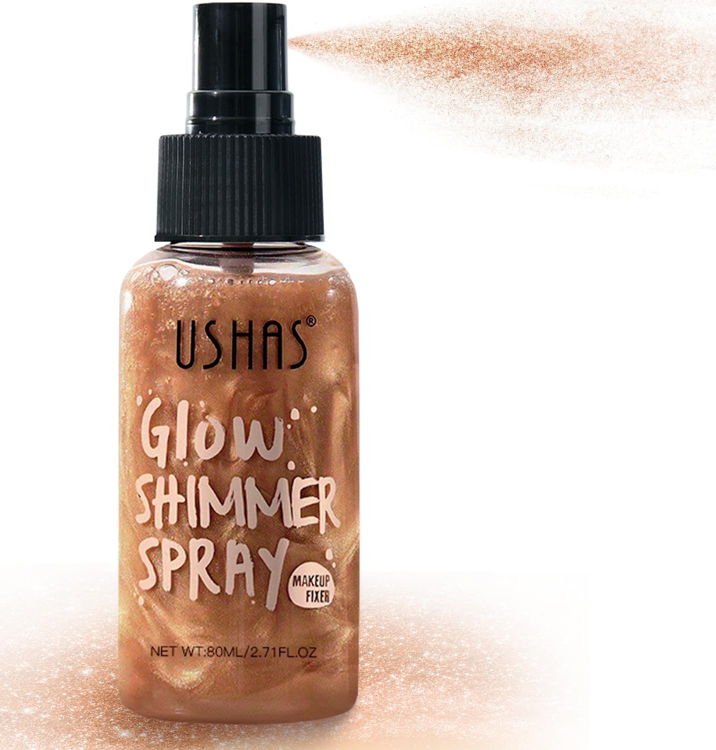 Body Glitter Spray, Body Shimmer Spray Quick Drying Body Glow Shimmer Long-Lasting Shiny Glitter Spray for Women Men for Party, Concert 2.6 Fl Oz Beauty & Personal Care BRIMFULITE