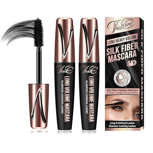 Venicare 4D Silk Fiber Lash Mascara Liquid Extension Makeup Eye Lash Kit Luxuriously Longer Thicker Voluminous Eyelashes Waterproof Smudge-proof Beauty & Personal Care VeniCare