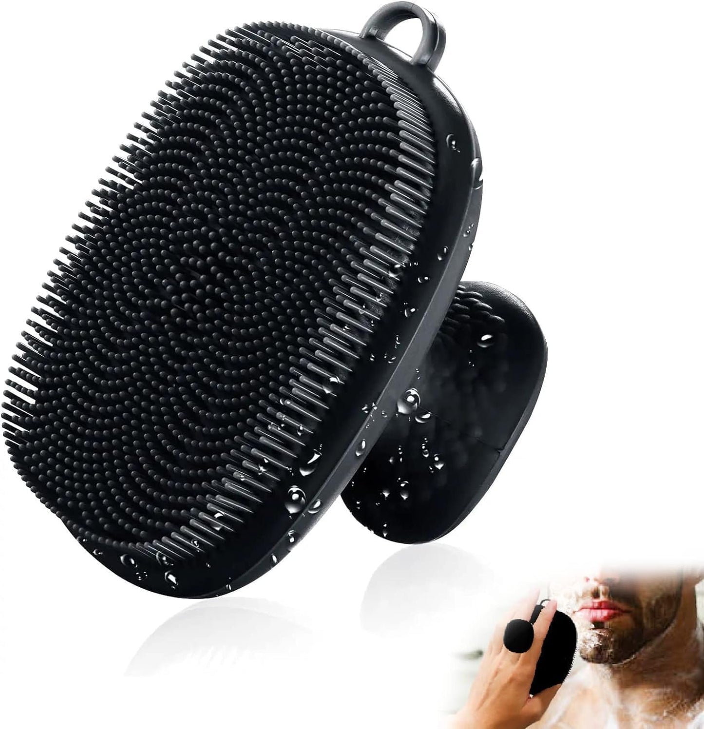 Face Scrubber, Silicone Face Scrubber for Men Facial Cleansing Brush Silicone Face Wash Brush Manual Waterproof Cleansing Skin Care Face Brushes Beauty & Personal Care VWMYQ
